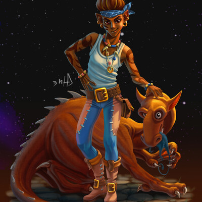Abu and his good voracious dragon