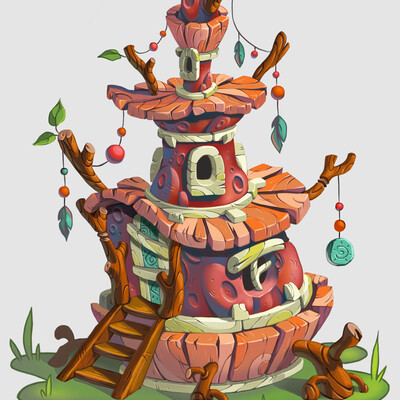 wooden house