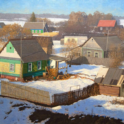 "The end of the day in the village Koitovo"