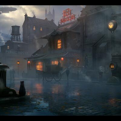 Steampunk town, Red Dragon