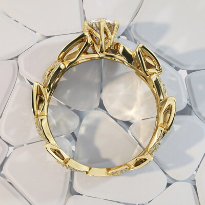 Modern rings visualisation with unique background