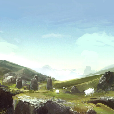 In the mountains