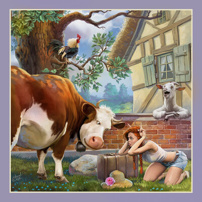 Ellie in the village