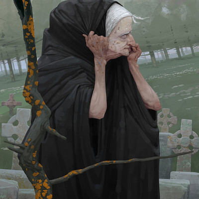 On the son's grave
