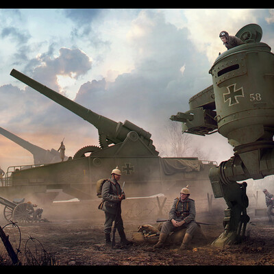 "Big Bertha" and "Iron Hans"