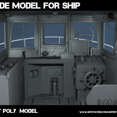 Interior for ship [hight poly]