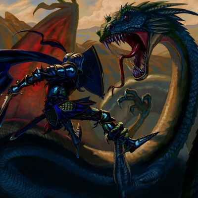 Knight and Dragon