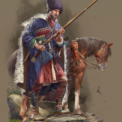 On patrol (Highlander with a gun