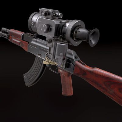 AKM with 1PN51 scope, and PBS-1 silencer
