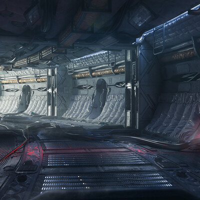 Sci-fi interior concept "Awakening"