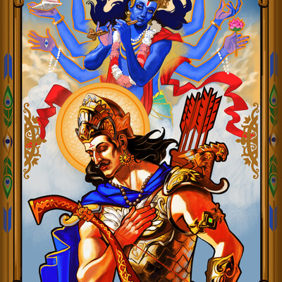 Arjuna and Krishna