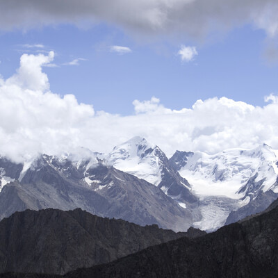 Snow mountains of Tien Shan