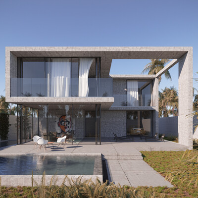 Concrete House in Alicante, Spain