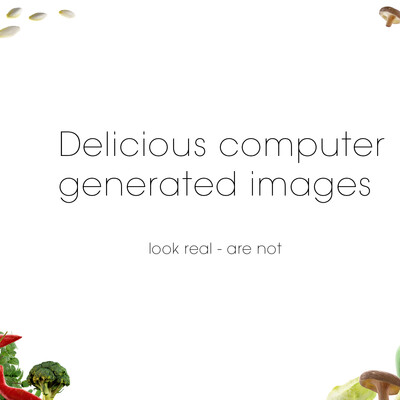 Photorealistic vegetables 