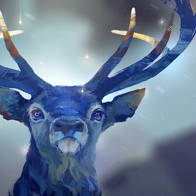 blue deer