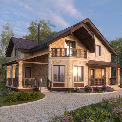 Visualization of a country house