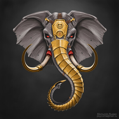 War elephant head