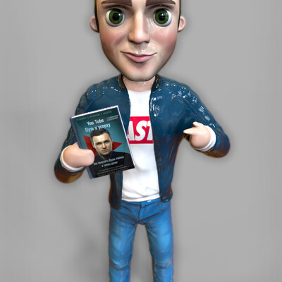 Cartoon3D-model of Nikolai Sobolev