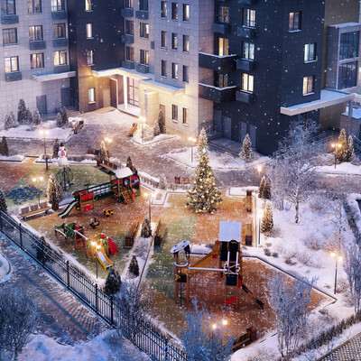 Winter yard