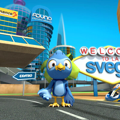 A web agency presented with a 3D cartoon animation