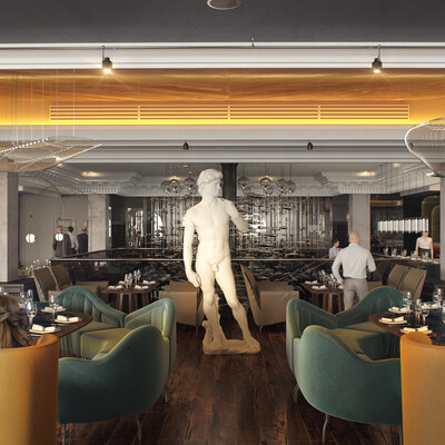 3D visualization restaurant ERWIN-rekamoreokean