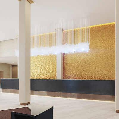  Design project and 3d visualization studio RangEmotions hotel room "Pines".