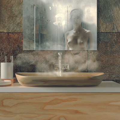 bathroom Safari-style