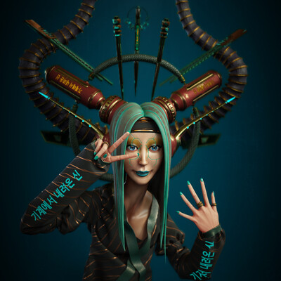 Korean cyber girl