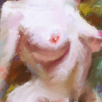 Girl brushstroke 3