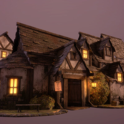 Medieval houses from modular parts