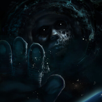 Cover to the horror story of D. Kostyukevich "In the porthole"
