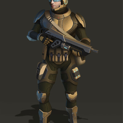 Future soldier character concept
