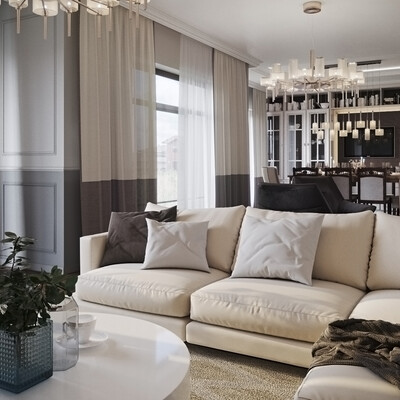 Kitchen/living room country house