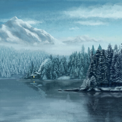 Lake in the mountains