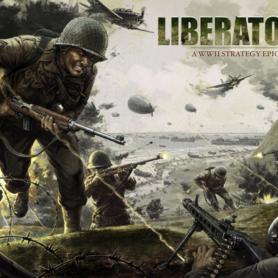 "LIBERATORS" (poster to a computer game)