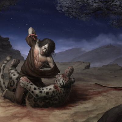 Battle with irbis