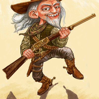Cheerful cowboy