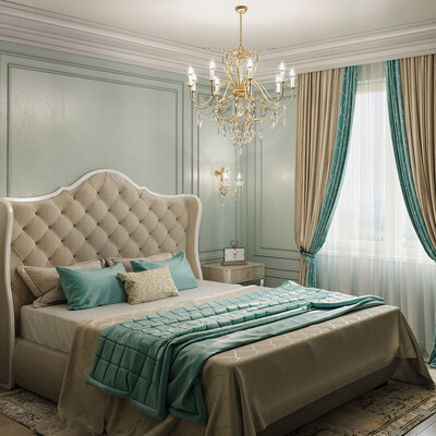 Bedroom in classic style