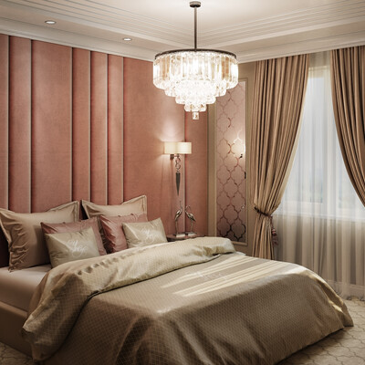 Bedroom in Art Deco style