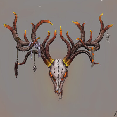 deer skull