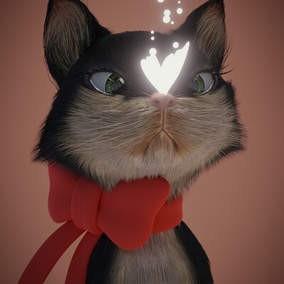 Cat and butterfly