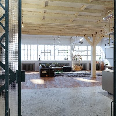 Loft style interior