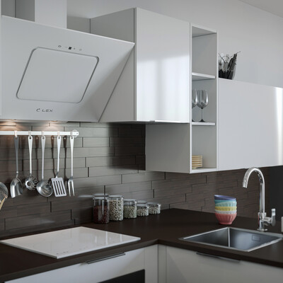 Visualization of the kitchen with built-in appliances LEX