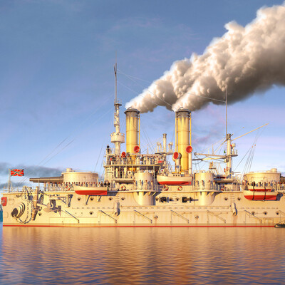 Battle ship Petropavlovsk.