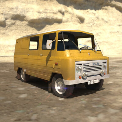Low poly model carel car ZUK
