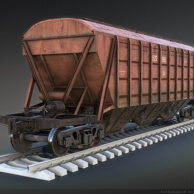 Hopper railroad car