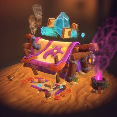 Traveling magic shop