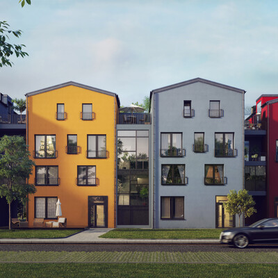 Residential houses in Burbisku st. Vilnius Lithuania