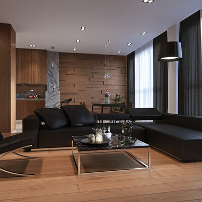Living room. Minimalism