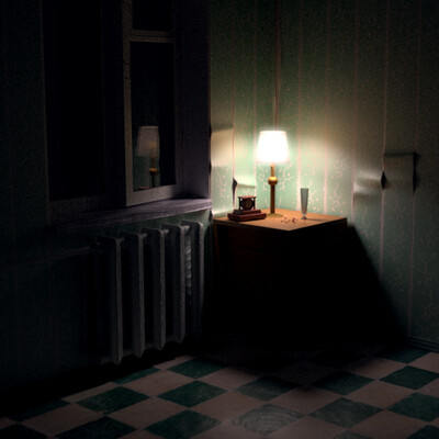 Old, abandoned room.